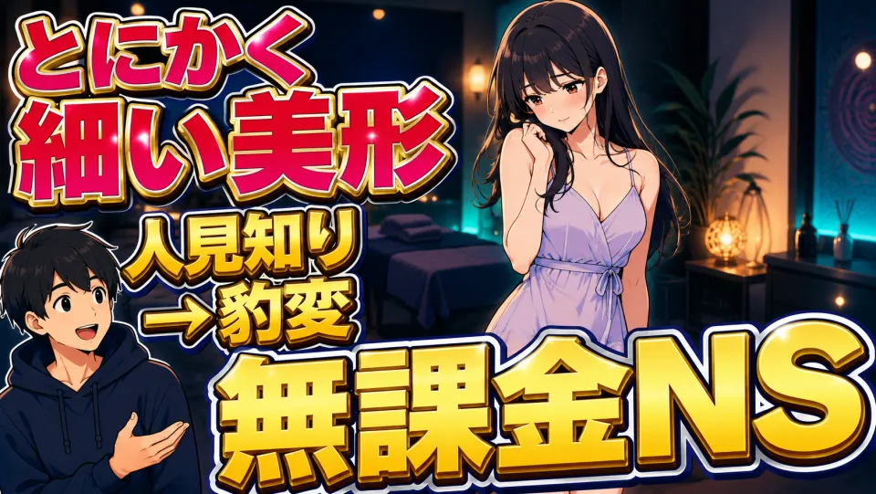 【博多】無課金NS！とにかく細くて顔が綺麗なモデル系セラピ。人見知りが打ち解けた後、まさかの生で最後まで…！
